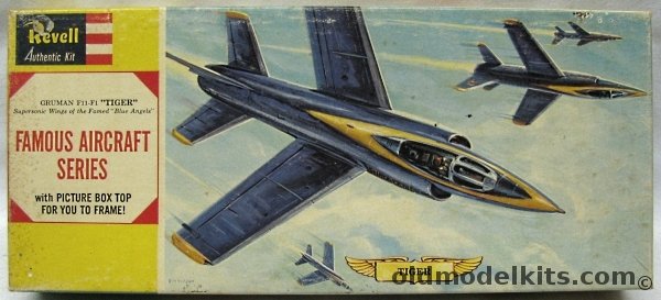 Revell 1/55 Grumman F11-F1 (F11F1) Tiger - Blue Angels Famous Aircraft Series, H169-100 plastic model kit